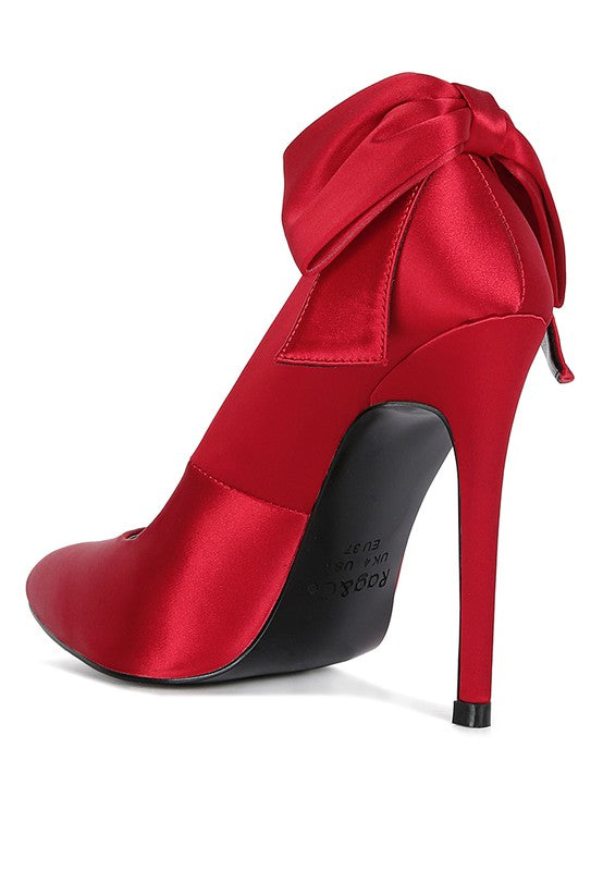 HORNET Green Satin Stiletto Pumps - Undeniably LUXE