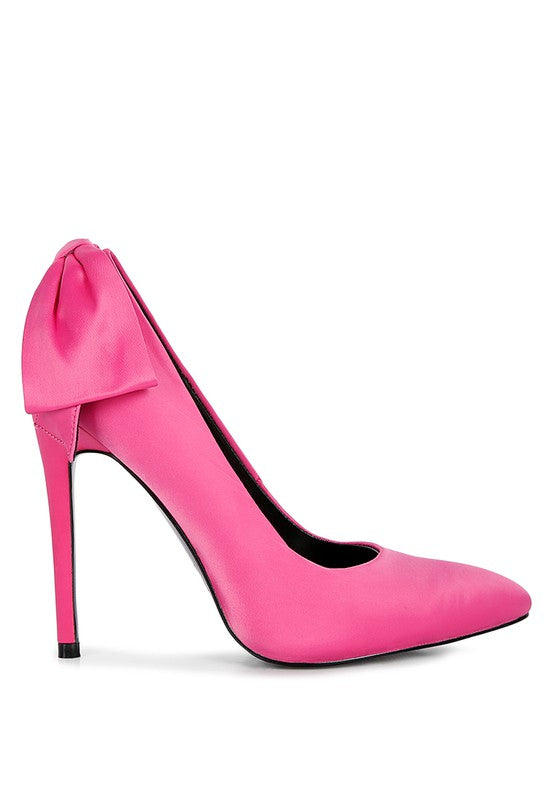 HORNET Green Satin Stiletto Pumps - Undeniably LUXE