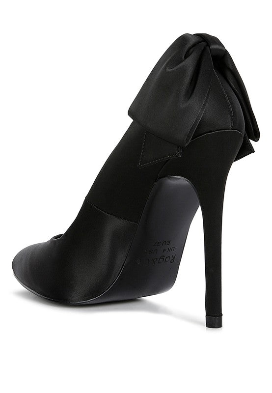 HORNET Green Satin Stiletto Pumps - Undeniably LUXE