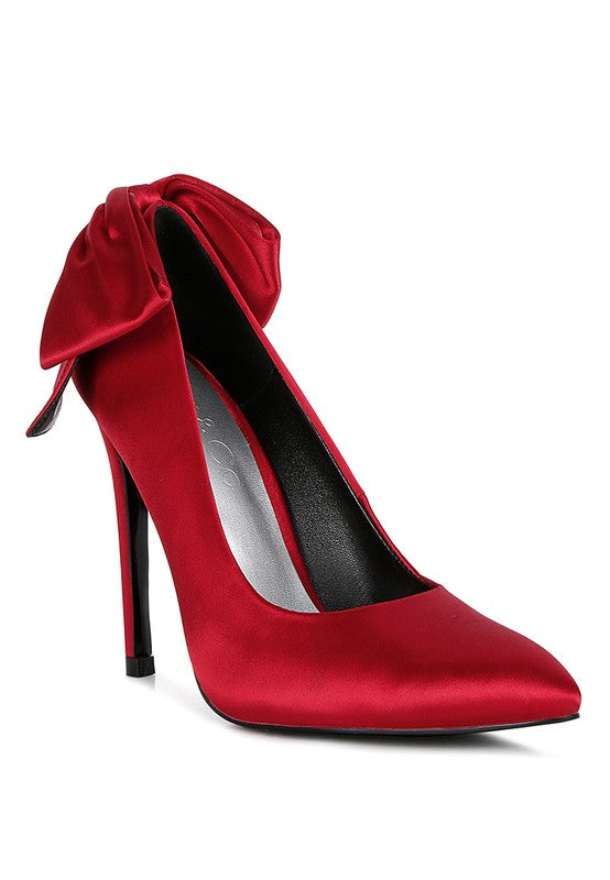 HORNET Green Satin Stiletto Pumps - Undeniably LUXE
