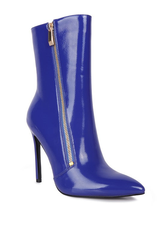 Maria Patent High Heeled Ankle Boot - Undeniably LUXE