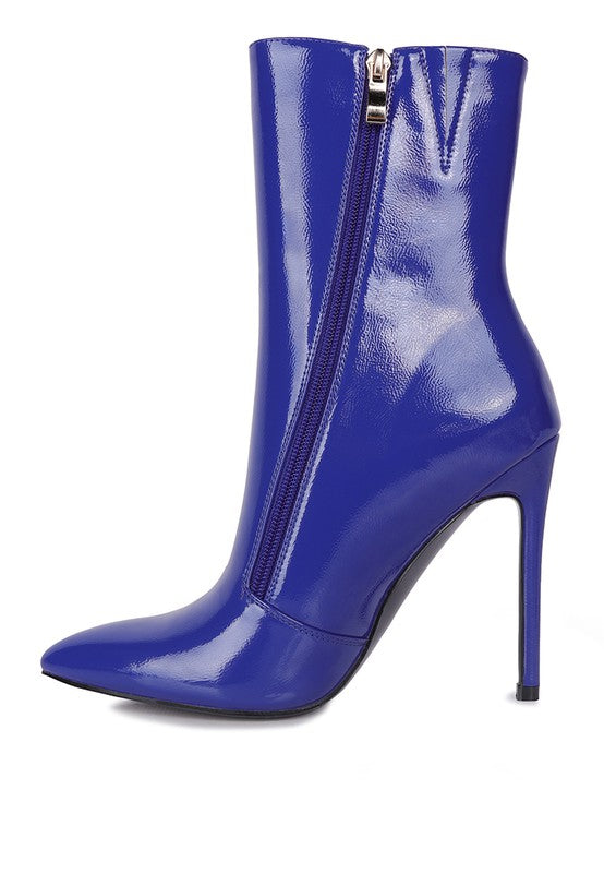 Maria Patent High Heeled Ankle Boot - Undeniably LUXE