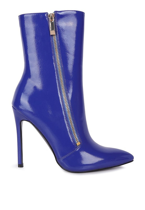 Maria Patent High Heeled Ankle Boot - Undeniably LUXE