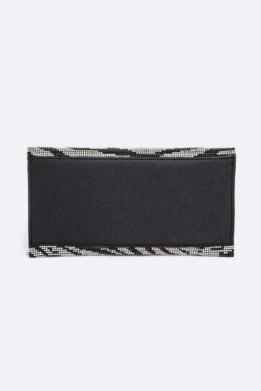 Rhinestone Animal Print Convertible Clutch - Undeniably LUXE