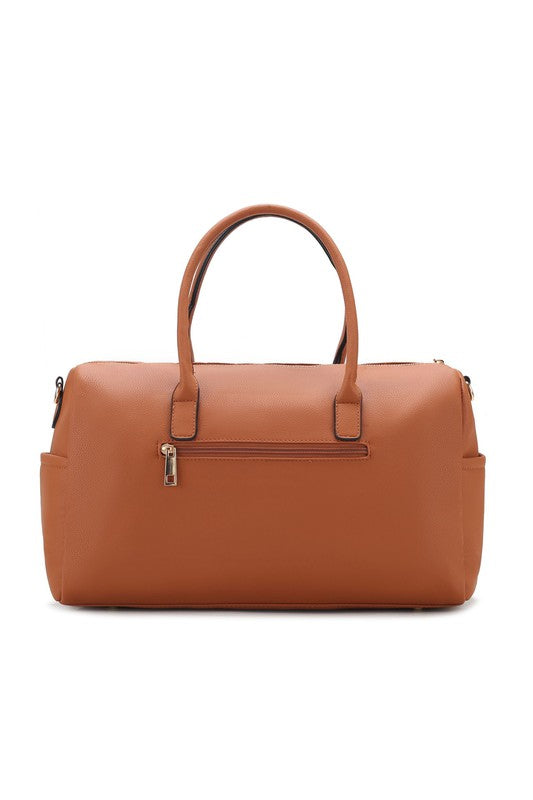 Chic Luana Vegan Leather Quilted Duffle Bag - Undeniably LUXE