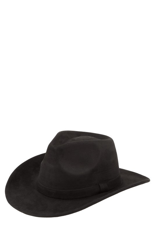 Fedora Faux Suede Cowboy Hat - Undeniably LUXE