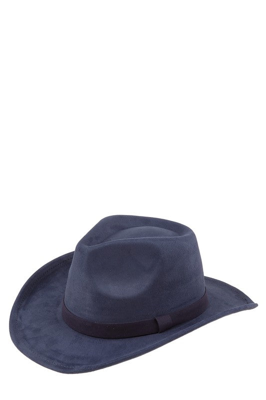 Fedora Faux Suede Cowboy Hat - Undeniably LUXE