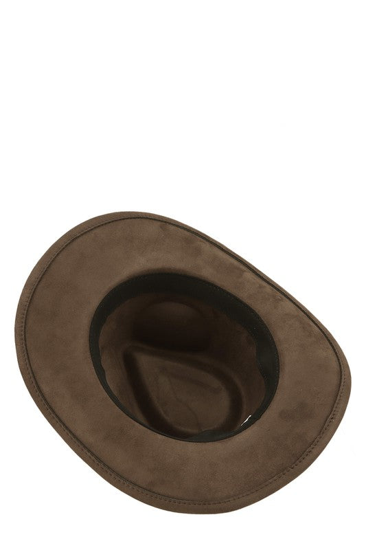 Fedora Faux Suede Cowboy Hat - Undeniably LUXE