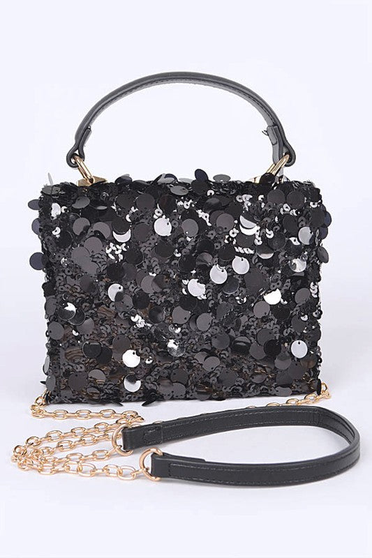 Large Sequins Crossbody Swing Bag - Undeniably LUXE