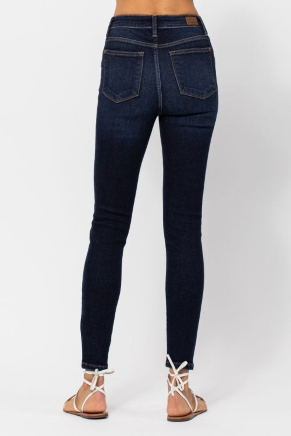 Judy Blue Full Size High Waist Handsand Skinny Jeans - Undeniably LUXE