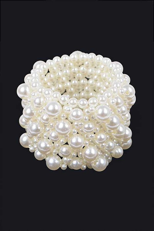 Mix Pearl Elastic Classy Bracelet - Undeniably LUXE