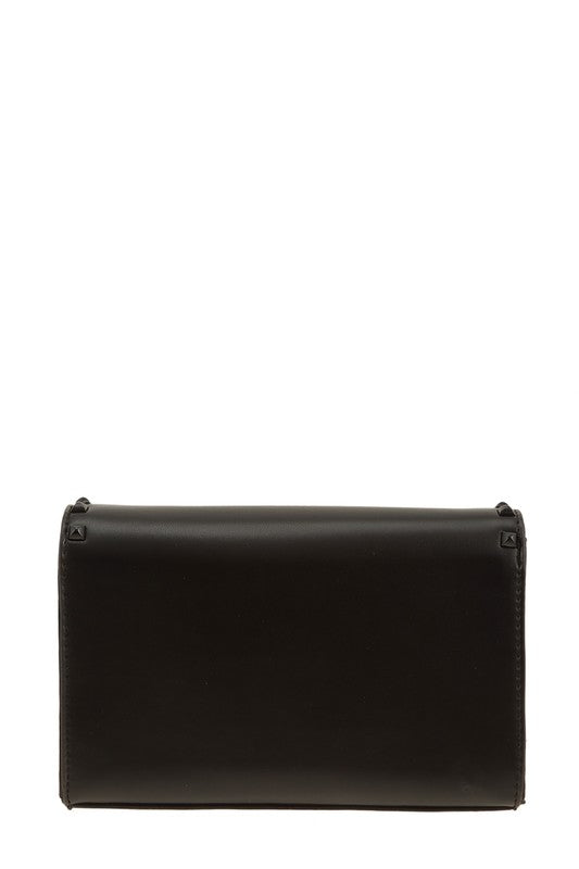 Enamel Stud Accent Crossbody Bag - Undeniably LUXE