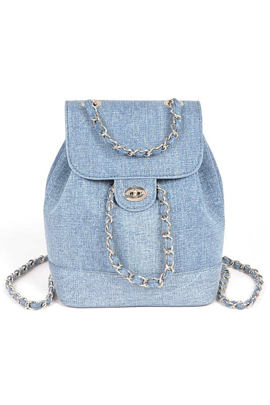 Denim Fashion Backpack - Undeniably LUXE