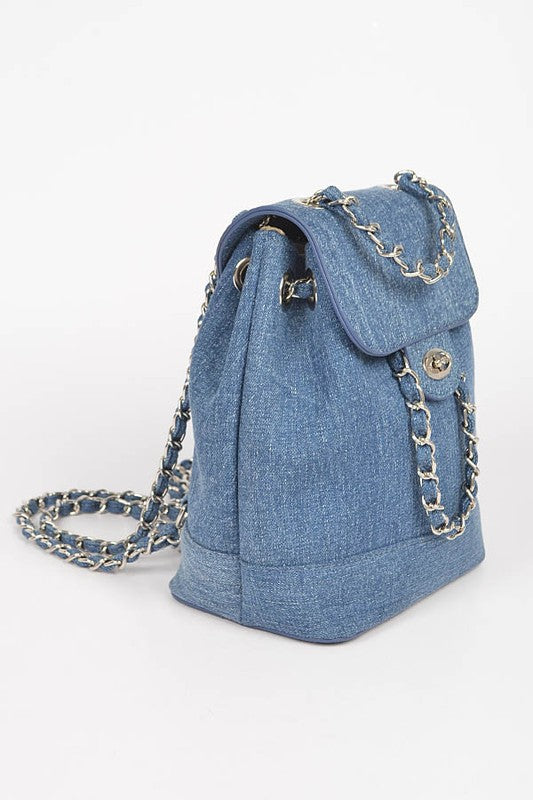 Denim Fashion Backpack - Undeniably LUXE