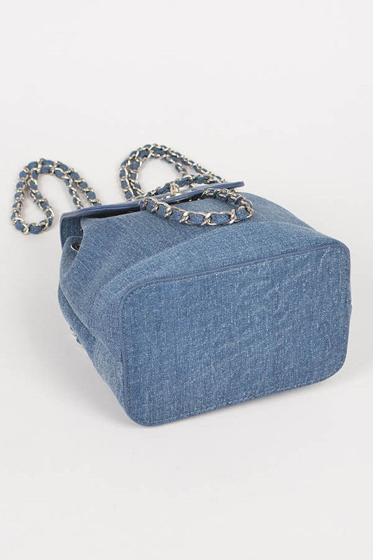 Denim Fashion Backpack - Undeniably LUXE
