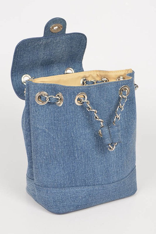 Denim Fashion Backpack - Undeniably LUXE