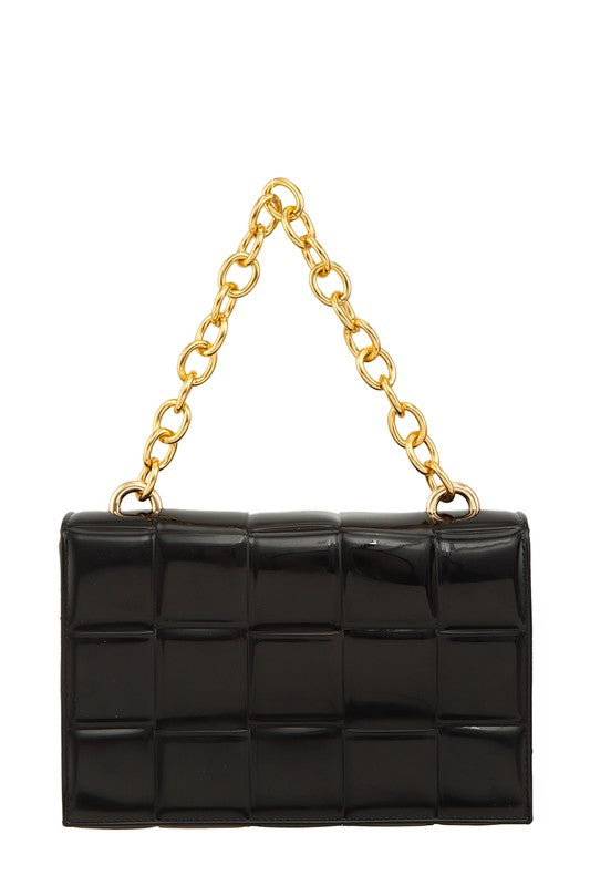 Square Shaped Chain Crossbody Jelly Bag - Undeniably LUXE