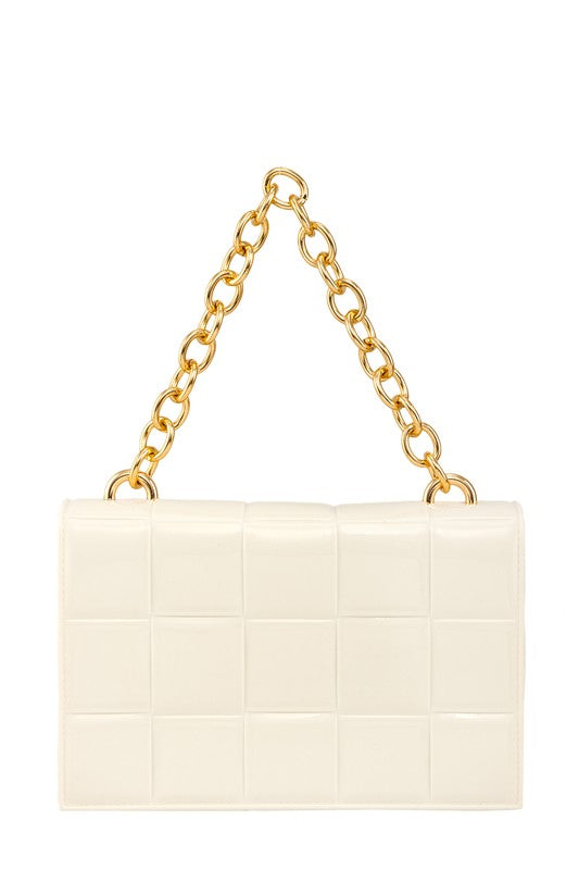 Square Shaped Chain Crossbody Jelly Bag - Undeniably LUXE