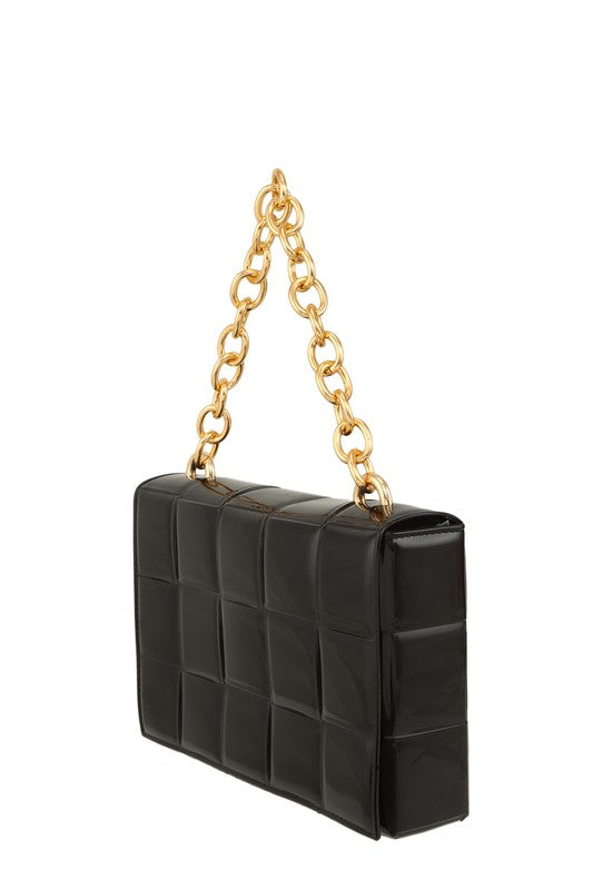 Square Shaped Chain Crossbody Jelly Bag - Undeniably LUXE