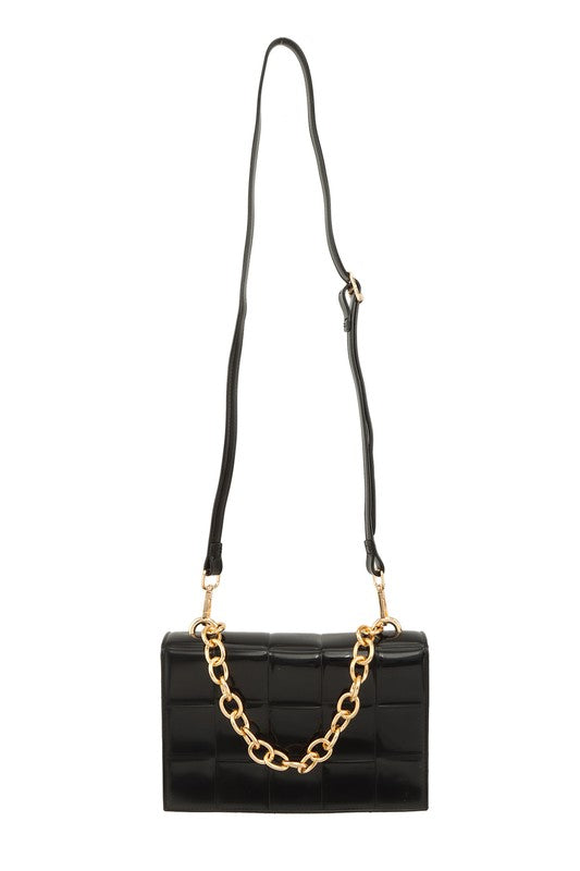 Square Shaped Chain Crossbody Jelly Bag - Undeniably LUXE