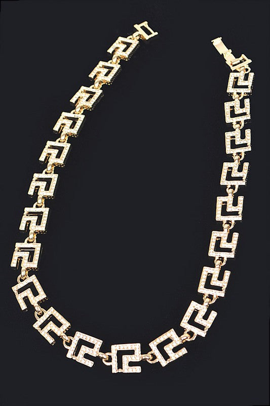 Rhinestone Pave Iconic Collar Necklace - Undeniably LUXE