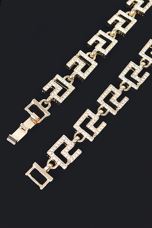 Rhinestone Pave Iconic Collar Necklace - Undeniably LUXE