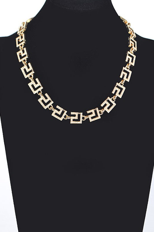 Rhinestone Pave Iconic Collar Necklace - Undeniably LUXE