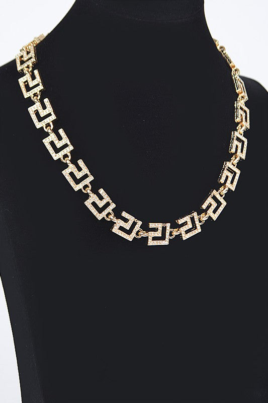 Rhinestone Pave Iconic Collar Necklace - Undeniably LUXE