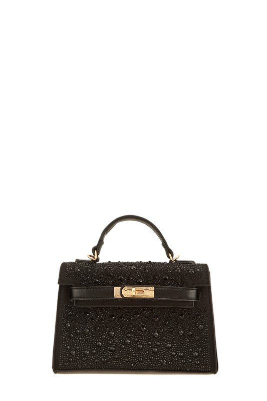 Rhinestone Square Cross Bag - Undeniably LUXE