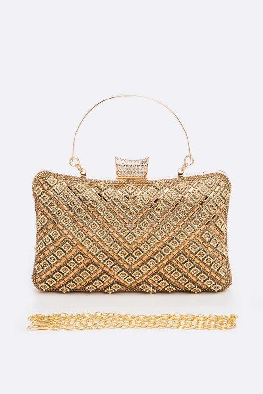 Crystal Iconic Bridal Party Box Clutch - Undeniably LUXE