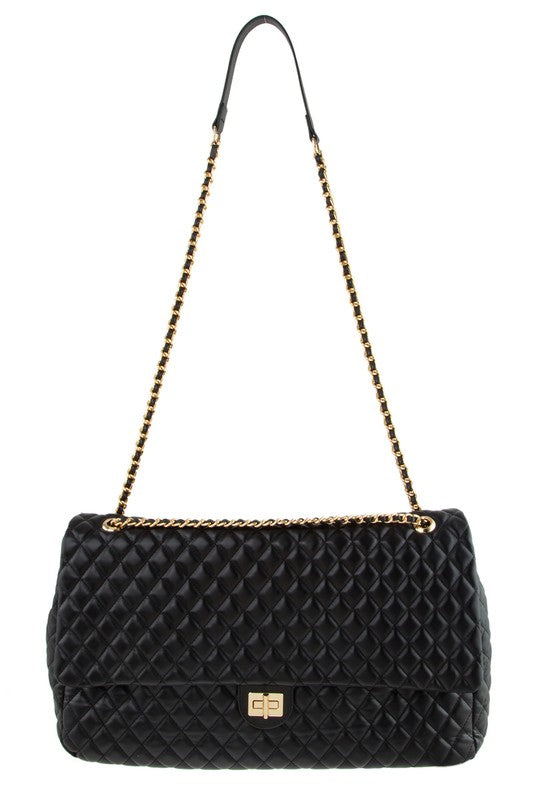 Chic Quilted Oversized Carryall Bag - Undeniably LUXE