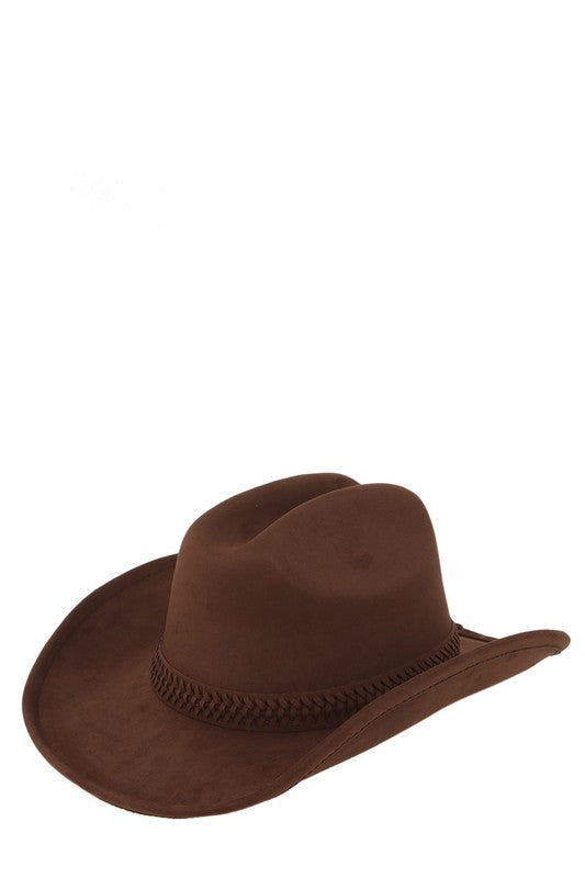 Fedora Hat with Braided Band Accent - Undeniably LUXE