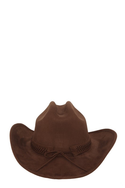 Fedora Hat with Braided Band Accent - Undeniably LUXE