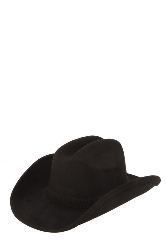 Fedora Hat with Braided Band Accent - Undeniably LUXE