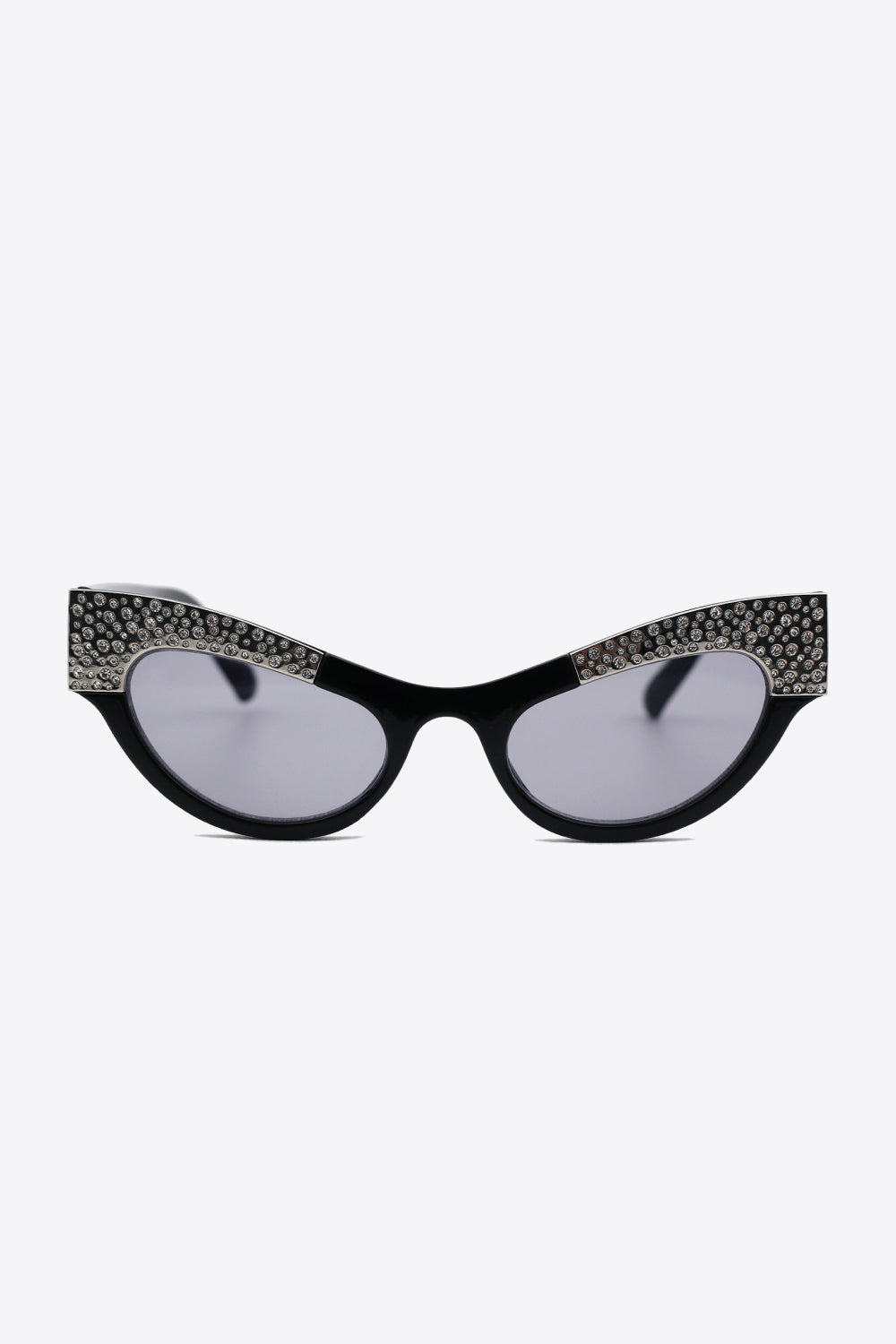 Rhinestone Trim Cat-Eye Sunglasses - Undeniably LUXE