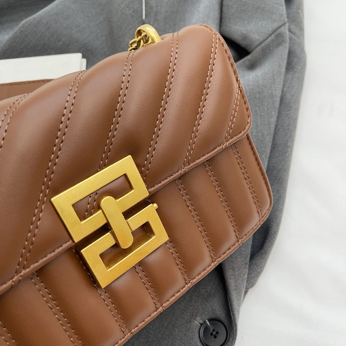 Heather Leather Crossbody Bag - Undeniably LUXE