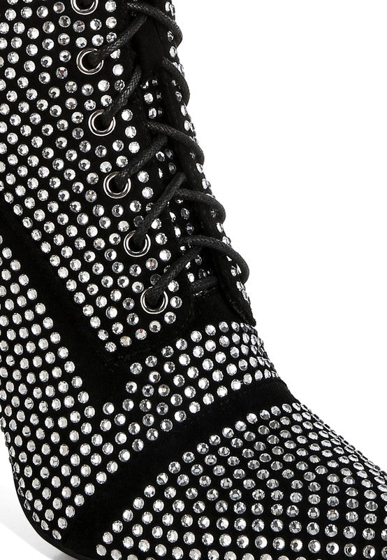 Bella Rhinestone Embellished Boots - Undeniably LUXE