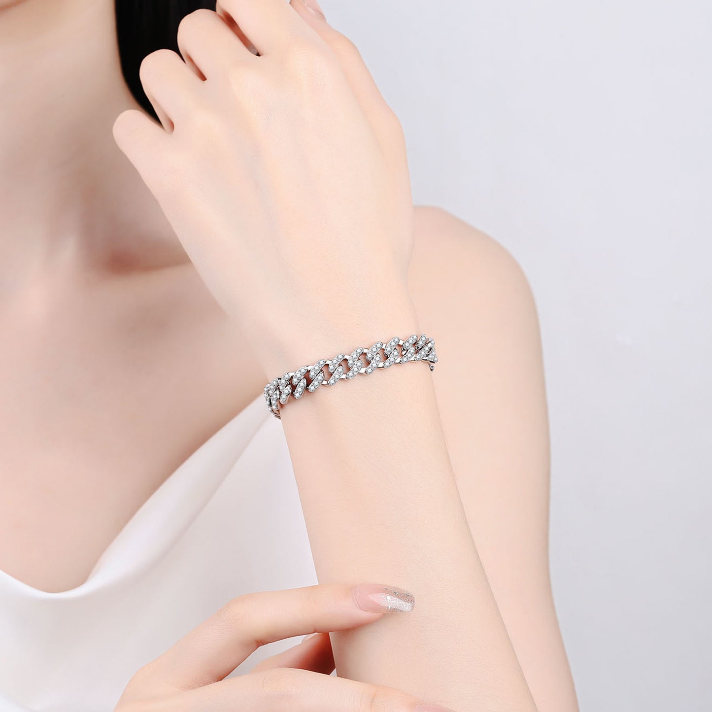 4.63 Carat Moissanite 925 Sterling Silver Bracelet - Undeniably LUXE
