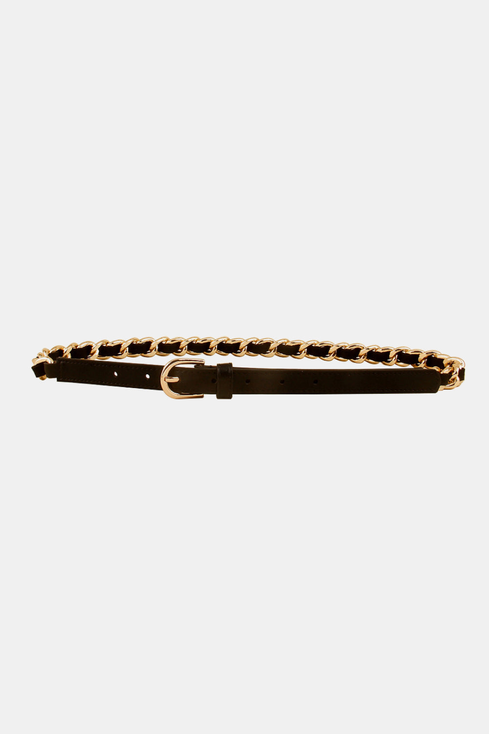 Linked Up Chain Skinny Belt - Undeniably LUXE