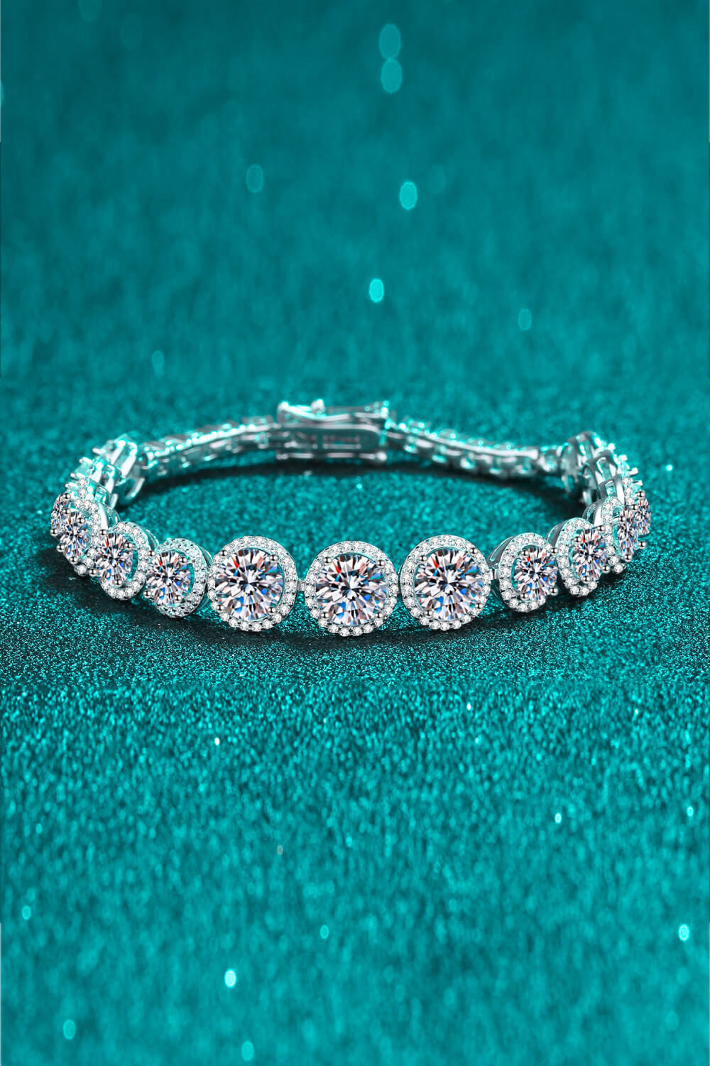 925 Sterling Silver 10.4 Carat Moissanite Bracelet - Undeniably LUXE