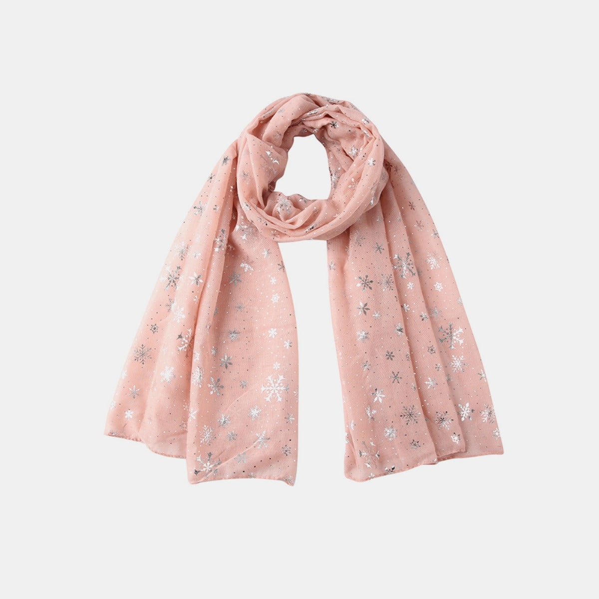 Thermal Snowflakes Polyester Scarf - Undeniably LUXE