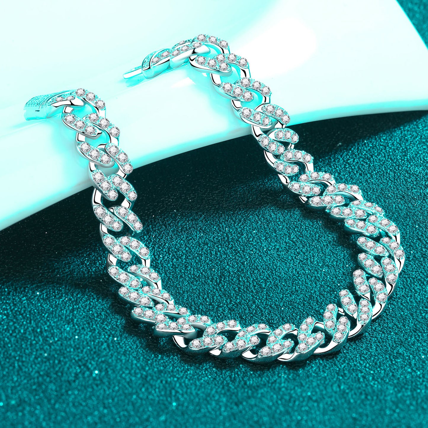 4.63 Carat Moissanite 925 Sterling Silver Bracelet - Undeniably LUXE