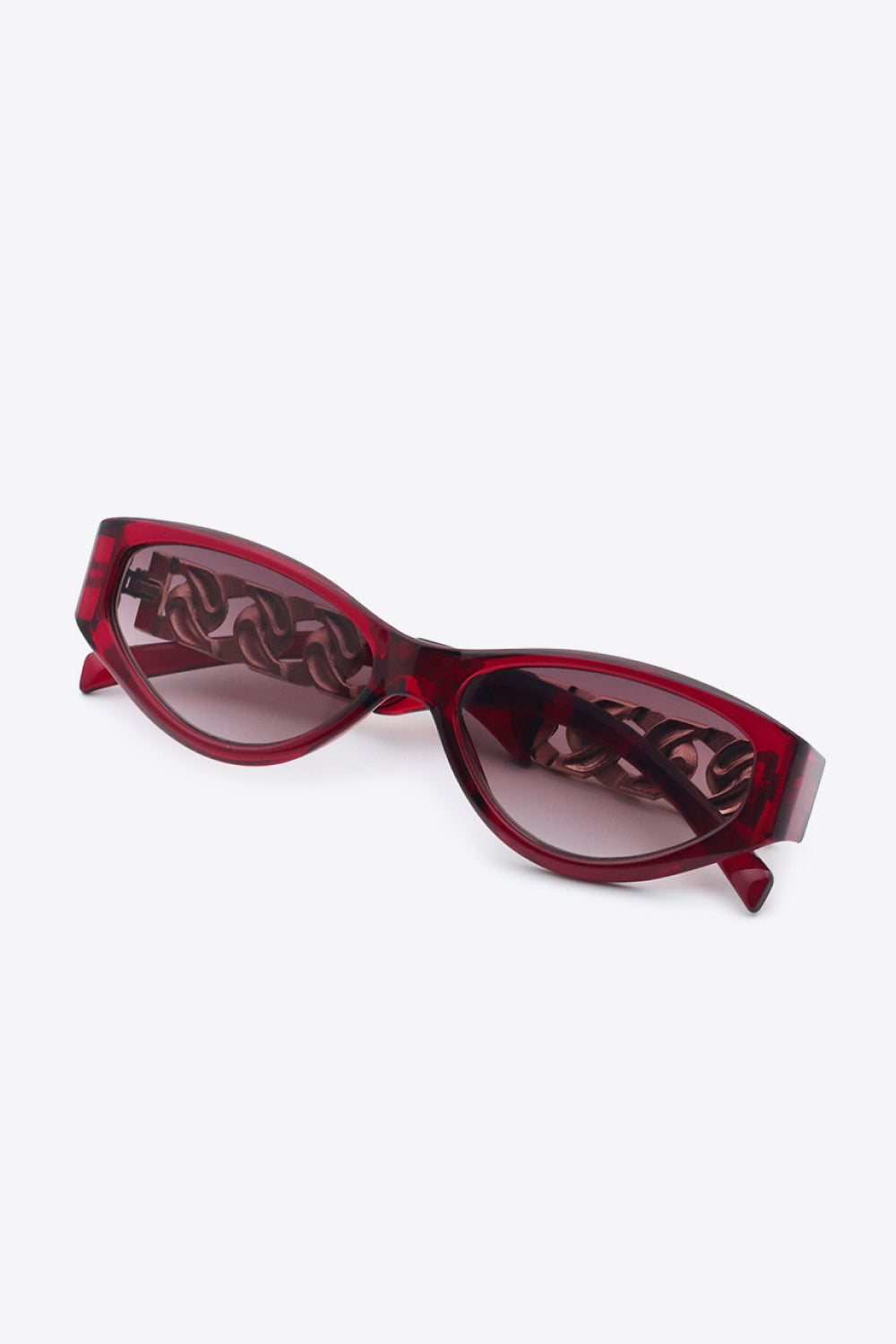Chain Detail Cat Eye Sunglasses - Undeniably LUXE