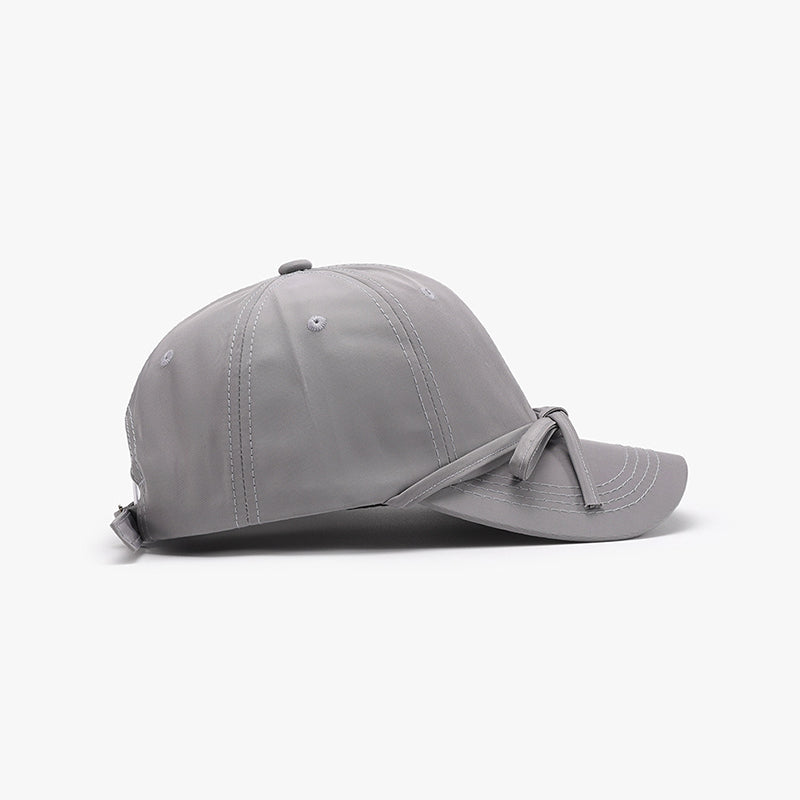Tied Bow Cotton Baseball Cap - Undeniably LUXE