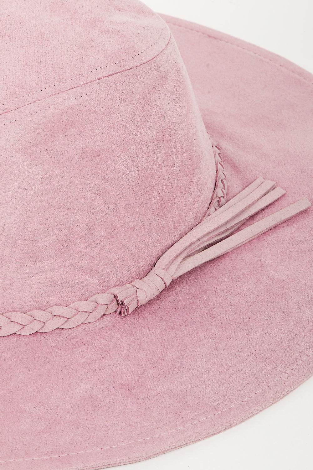 Fame Braided Faux Suede Hat - Undeniably LUXE