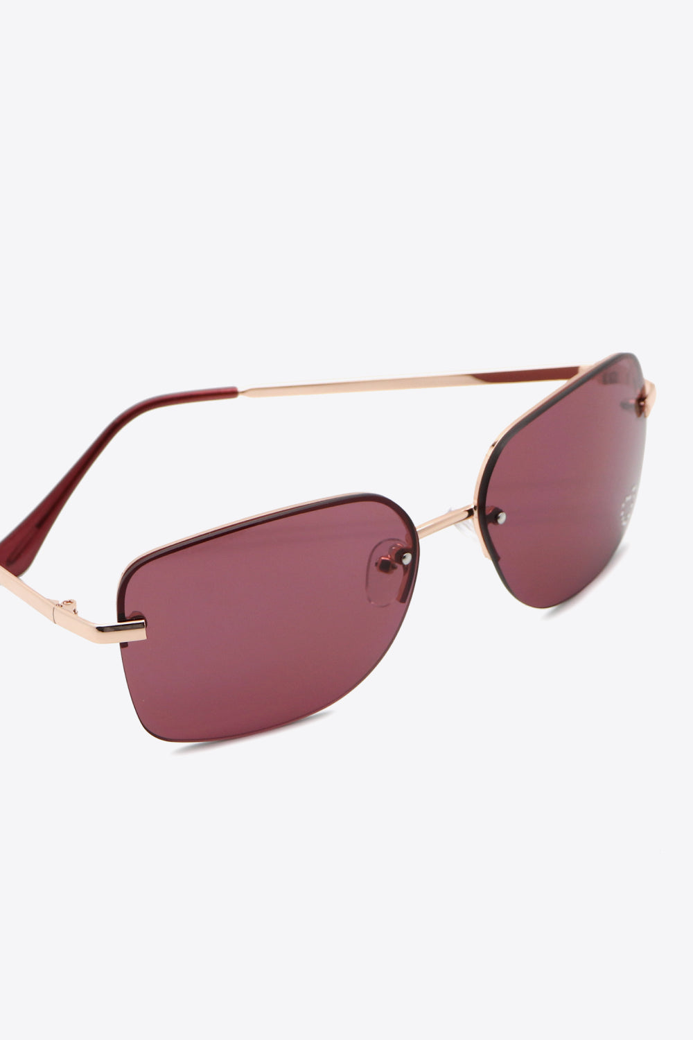 Rhinestone Heart Metal Frame Sunglasses - Undeniably LUXE