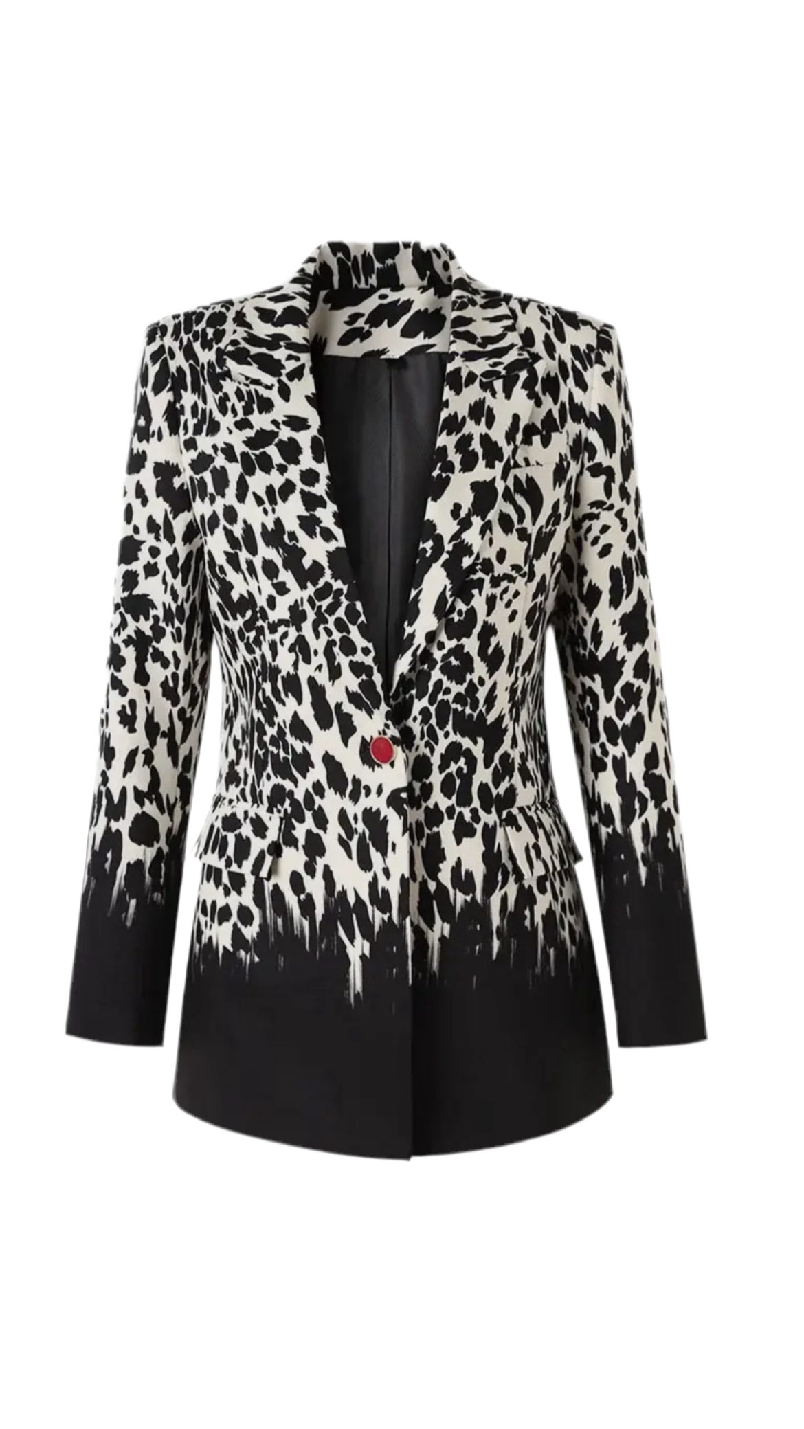 Black & White Leopard Print Blazer - Undeniably LUXE