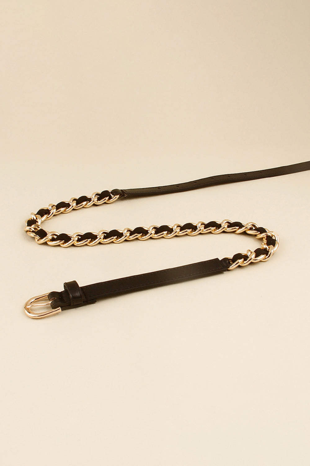 Linked Up Chain Skinny Belt - Undeniably LUXE