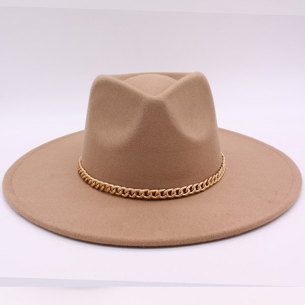 Chain Belt Fedora Hat - Undeniably LUXE