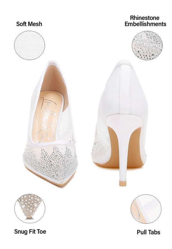 Holly Rhinestone Stiletto Pumps - Undeniably LUXE